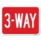 Signmission 3-Way Heavy-Gauge Aluminum Rust Proof Parking Sign, 18" x 24", A-1824-24408 A-1824-24408 - alternate 1